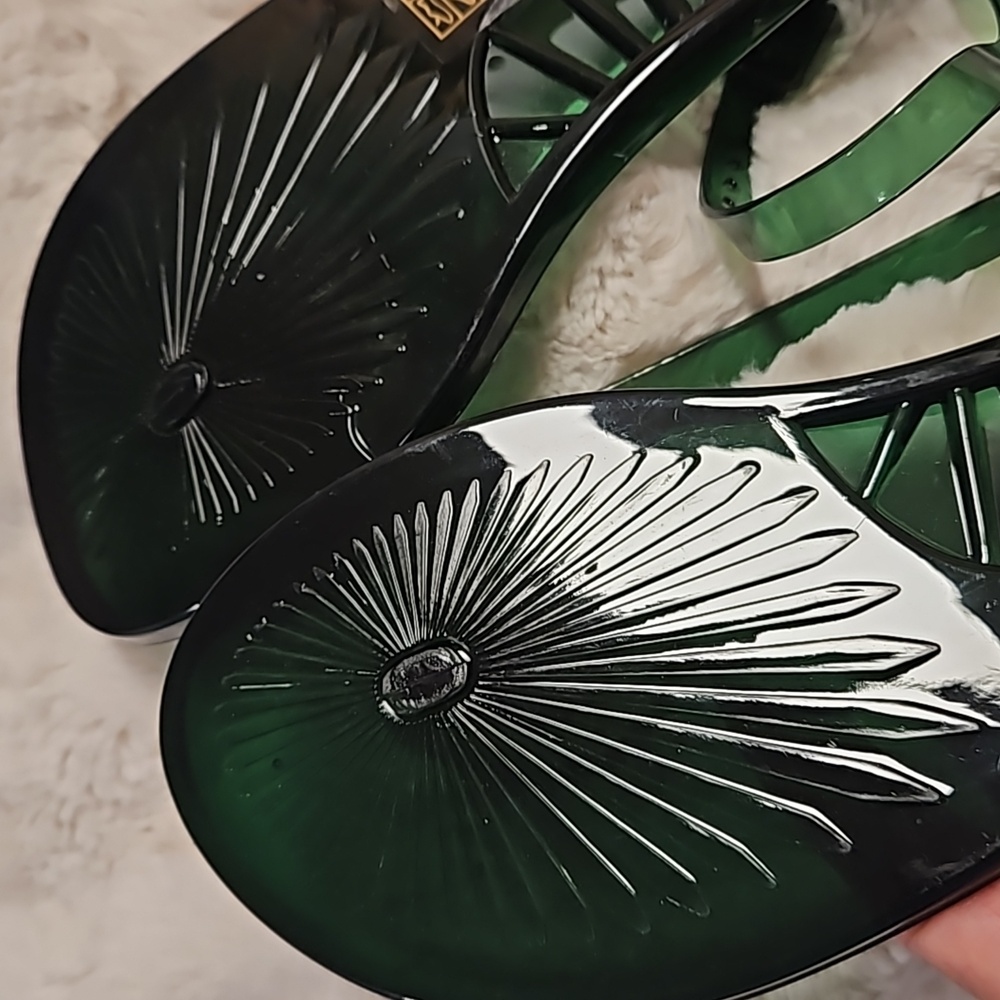 Lime slices slippers flip flops green sz.40 9- 9.5 new no tags beach tropical - Picture 4 of 10